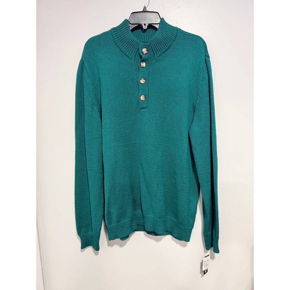 NEW Pacific & Park Button Sweater Mens Large
